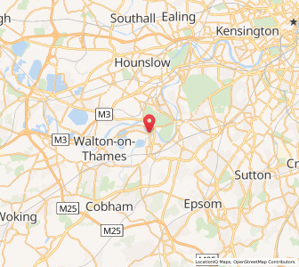 Map of Molesey, EnglandEngland
