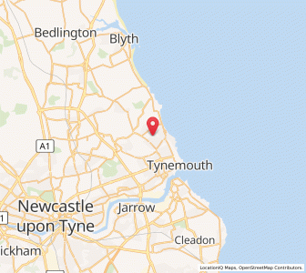 Map of Monkseaton, EnglandEngland