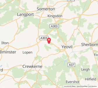 Map of Montacute, EnglandEngland