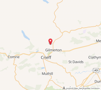 Map of Monzie, ScotlandScotland