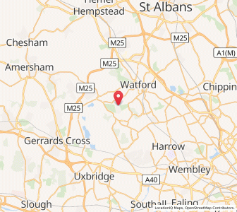 Map of Moor Park, EnglandEngland