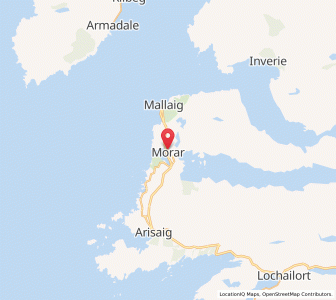 Map of Morar, ScotlandScotland