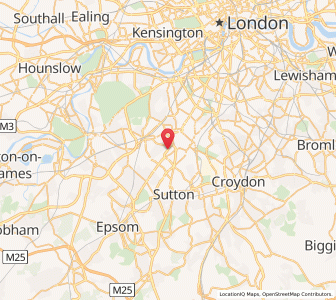 Map of Morden, EnglandEngland