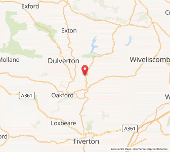 Map of Morebath, EnglandEngland