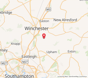 Map of Morestead, EnglandEngland