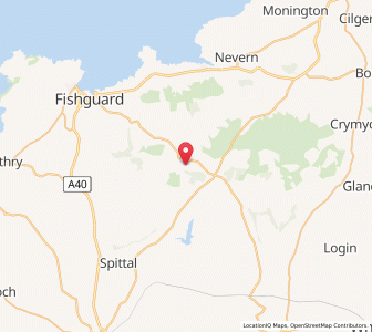Map of Morvil, WalesWales
