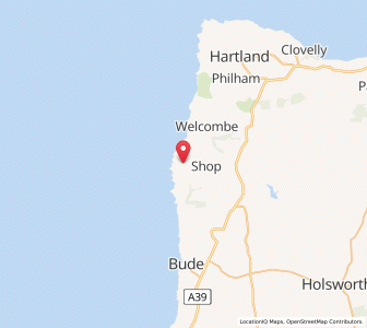Map of Morwenstow, EnglandEngland