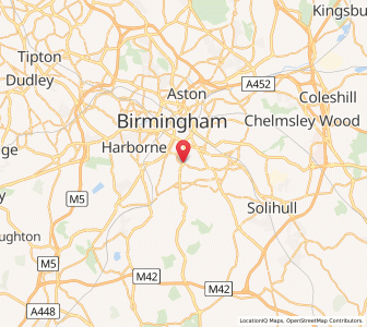 Map of Moseley, EnglandEngland