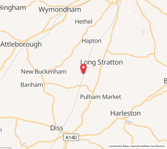 Map of Moulton Saint Michael, EnglandEngland