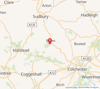 Map of Mount Bures, EnglandEngland