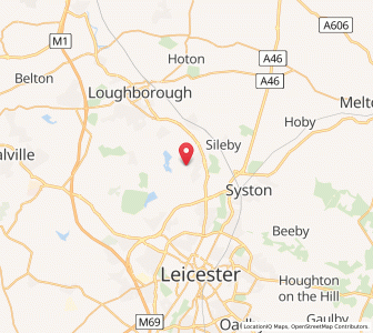 Map of Mountsorrel, EnglandEngland