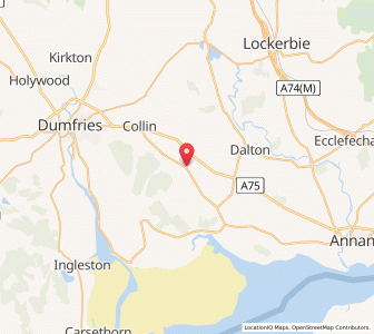 Map of Mouswald, ScotlandScotland
