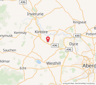 Map of Muir of Kinellar, ScotlandScotland