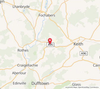 Map of Mulben, ScotlandScotland