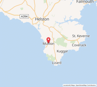 Map of Mullion, EnglandEngland