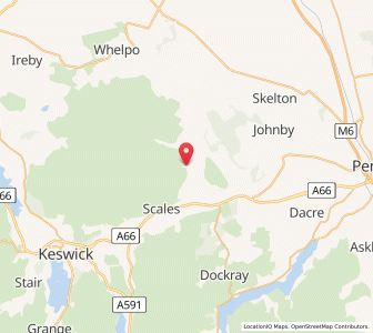 Map of Mungrisdale, EnglandEngland