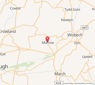 Map of Murrow, EnglandEngland