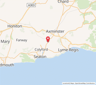 Map of Musbury, EnglandEngland