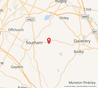 Map of Napton on the Hill, EnglandEngland