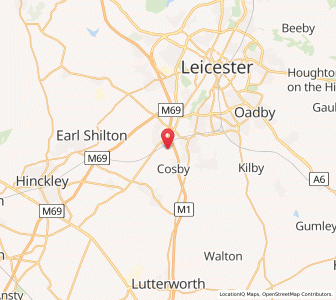 Map of Narborough, EnglandEngland