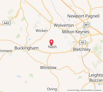Map of Nash, EnglandEngland