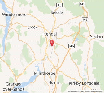 Map of Natland, EnglandEngland