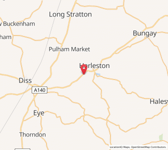 Map of Needham, EnglandEngland