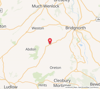 Map of Neenton, EnglandEngland