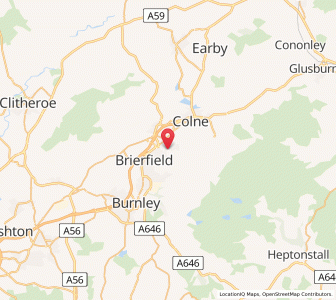 Map of Nelson, EnglandEngland