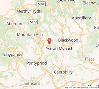 Map of Nelson, WalesWales