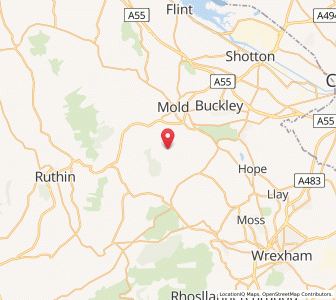 Map of Nerquis, WalesWales