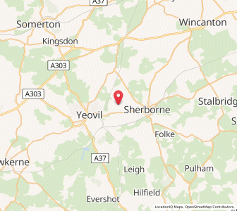 Map of Nether Compton, EnglandEngland