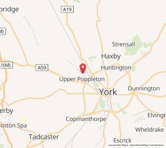 Map of Nether Poppleton, EnglandEngland