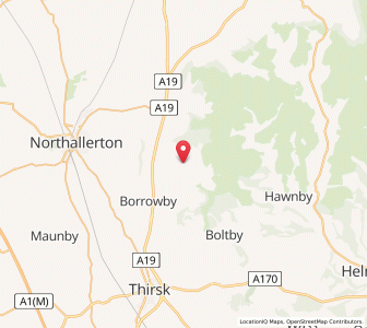 Map of Nether Silton, EnglandEngland