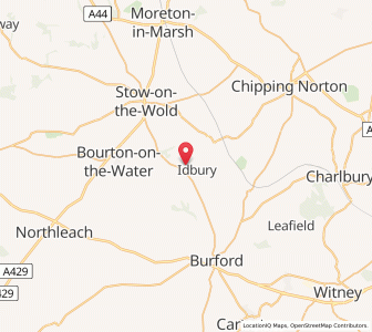 Map of Nether Westcote, EnglandEngland