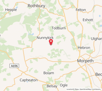 Map of Netherwitton, EnglandEngland
