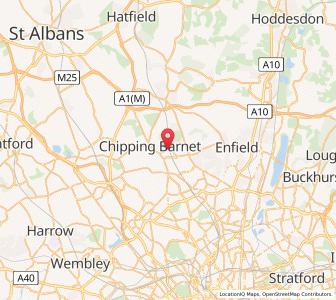 Map of New Barnet, EnglandEngland
