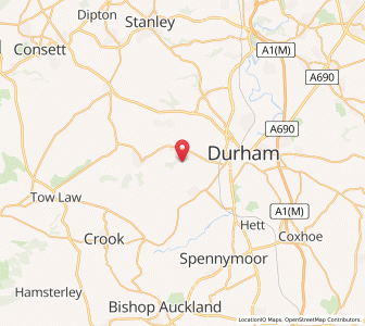 Map of New Brancepeth, EnglandEngland