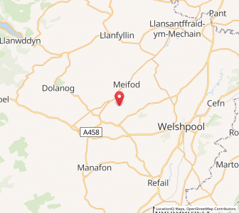 Map of New Bridge, WalesWales