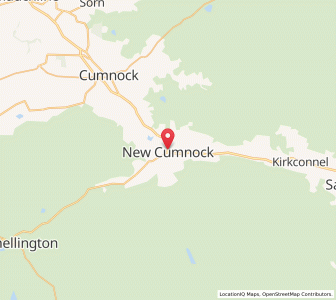 Map of New Cumnock, ScotlandScotland