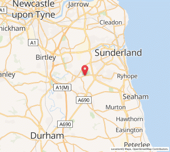 Map of New Herrington, EnglandEngland