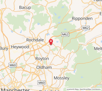 Map of New Hey, EnglandEngland