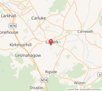 Map of New Lanark, ScotlandScotland