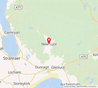 Map of New Luce, ScotlandScotland