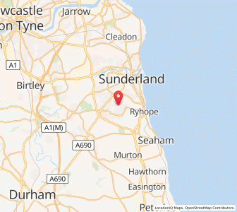 Map of New Silksworth, EnglandEngland
