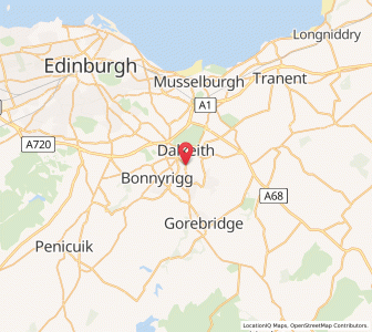 Map of Newbattle, ScotlandScotland