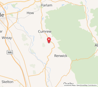 Map of Newbiggin, EnglandEngland
