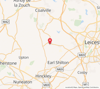 Map of Newbold Verdon, EnglandEngland