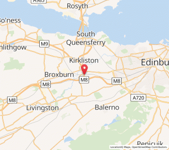 Map of Newbridge, ScotlandScotland