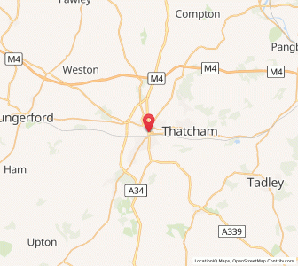 Map of Newbury, EnglandEngland
